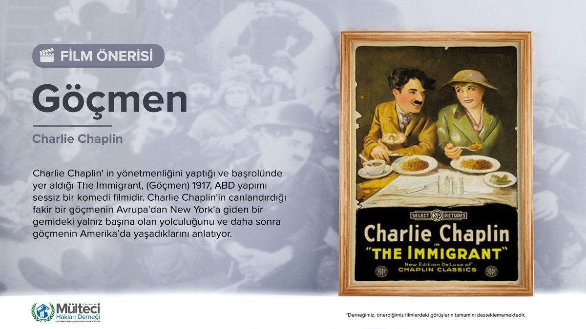 FİLM ÖNERİSİ | The Immigrant / Göçmen, Charlie Chaplin (1917)