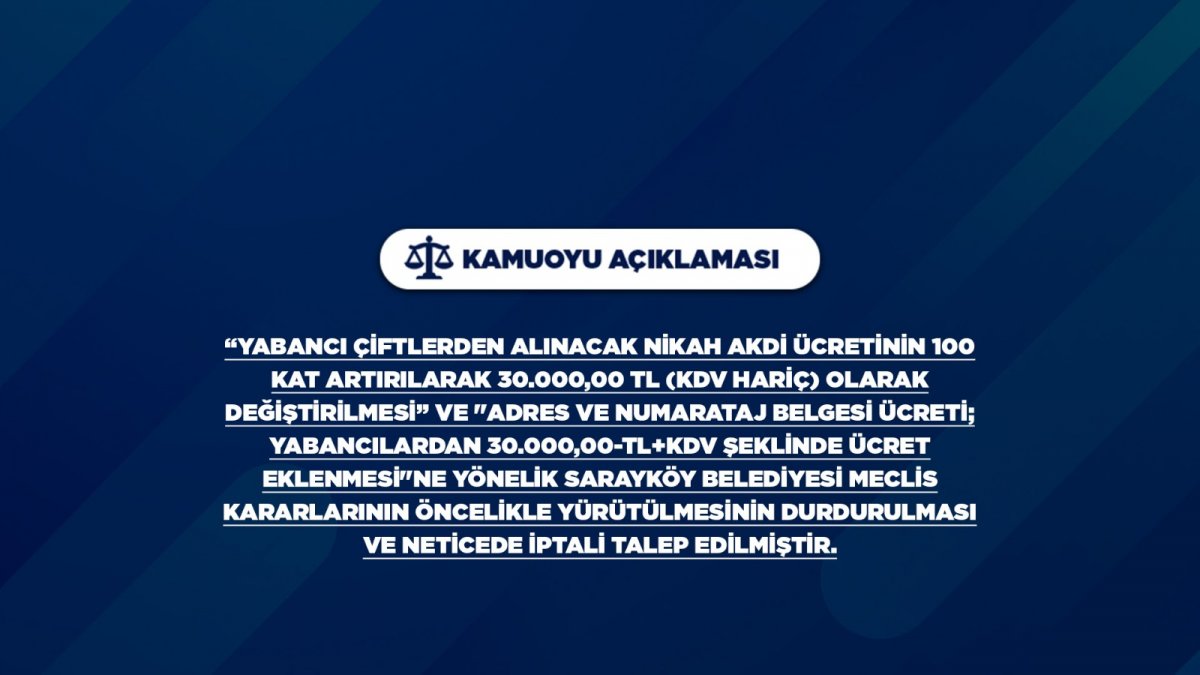 Sarayköy Belediye Meclisi Tarafından Alınan Karar Hakkında