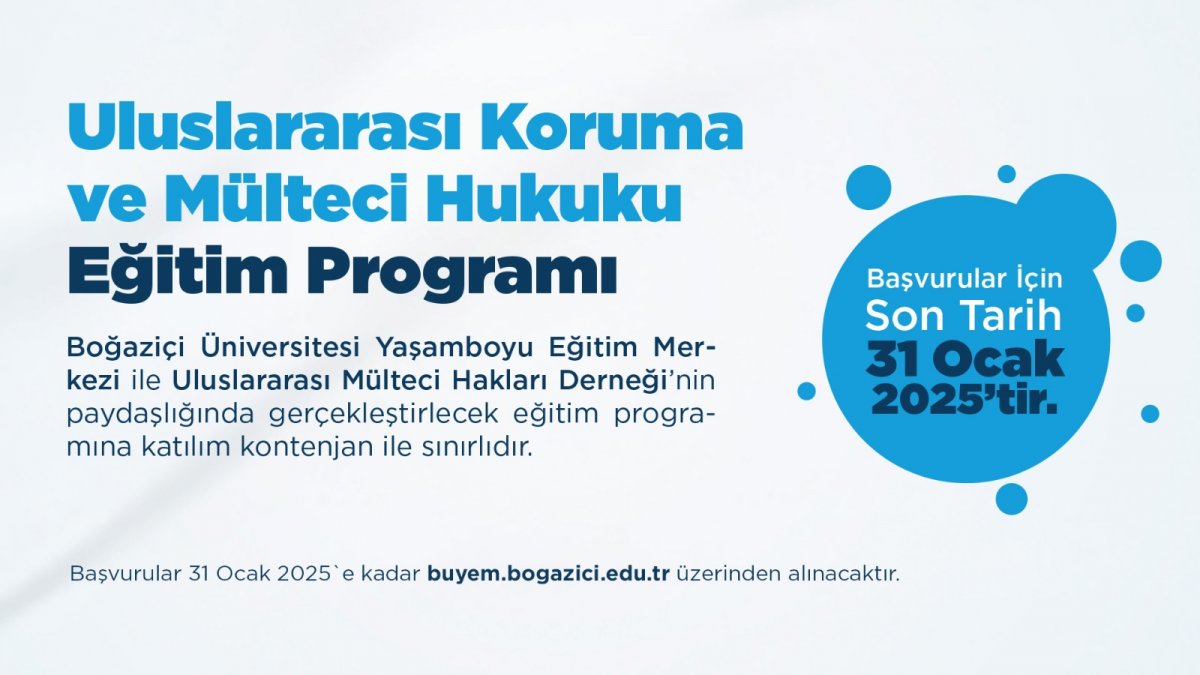 Uluslararası Koruma ve Mülteci Hukuku Eğitim Programı